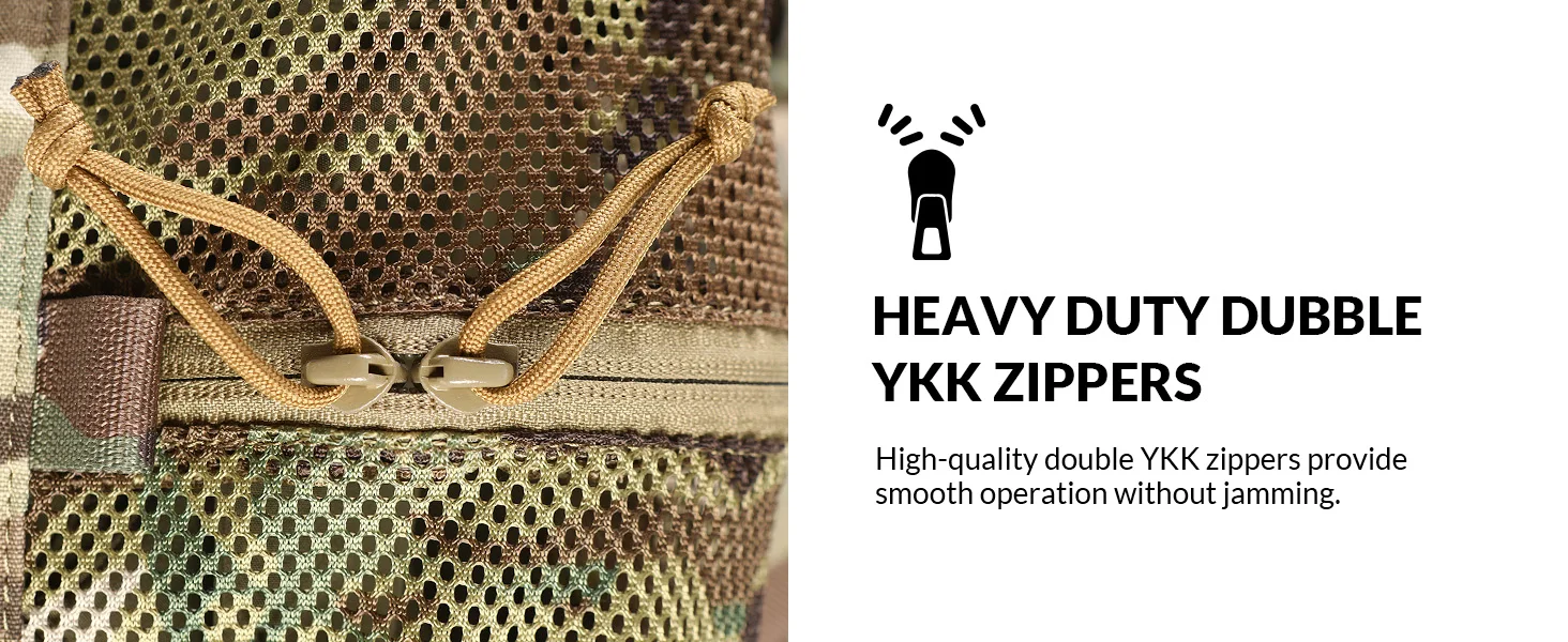 VOTAGOO Taktische Kugelsichere Weste & Ausrüstungstasche, Große Kapazität 52L für Outdoor-Jagd-Training und Aufbewahrung – Detail 3