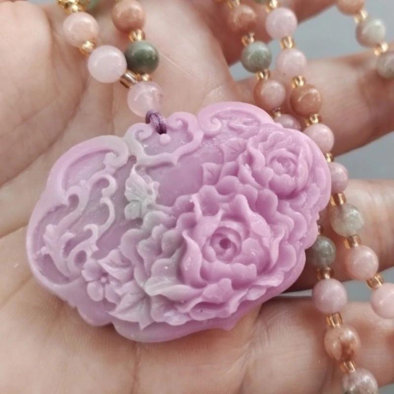 

Новое модное ожерелье с подвеской в виде цветка пиона Ruyi, изысканное универсальное модное ожерелье