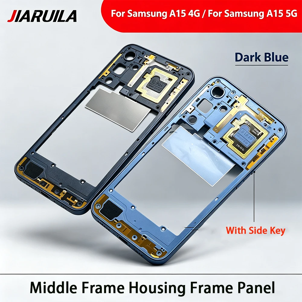 NEU Für Samsung A15 4G A155 A15 5G A156 Mittelrahmen Gehäuse-Rahmenplatte Rückgehäuse Ersatzteil
