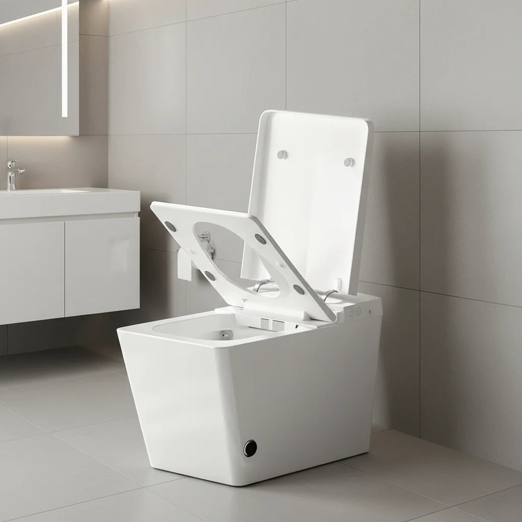 Wholesale Intelligent Smart Toilet Square Floor Mounted Instant Heating Remote Control Dual-Flush Automatic Bidet Toilet
