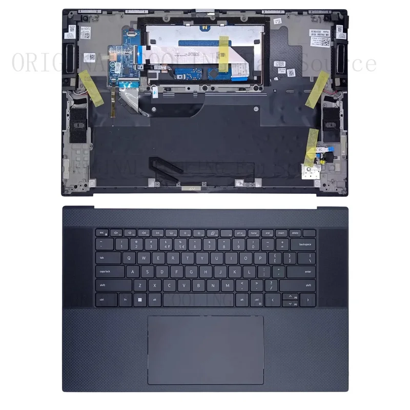 R+  For Dell XPS 9730 0MPYVN Laptop C Cover w/ Backlit Keyboard Touchpad Black