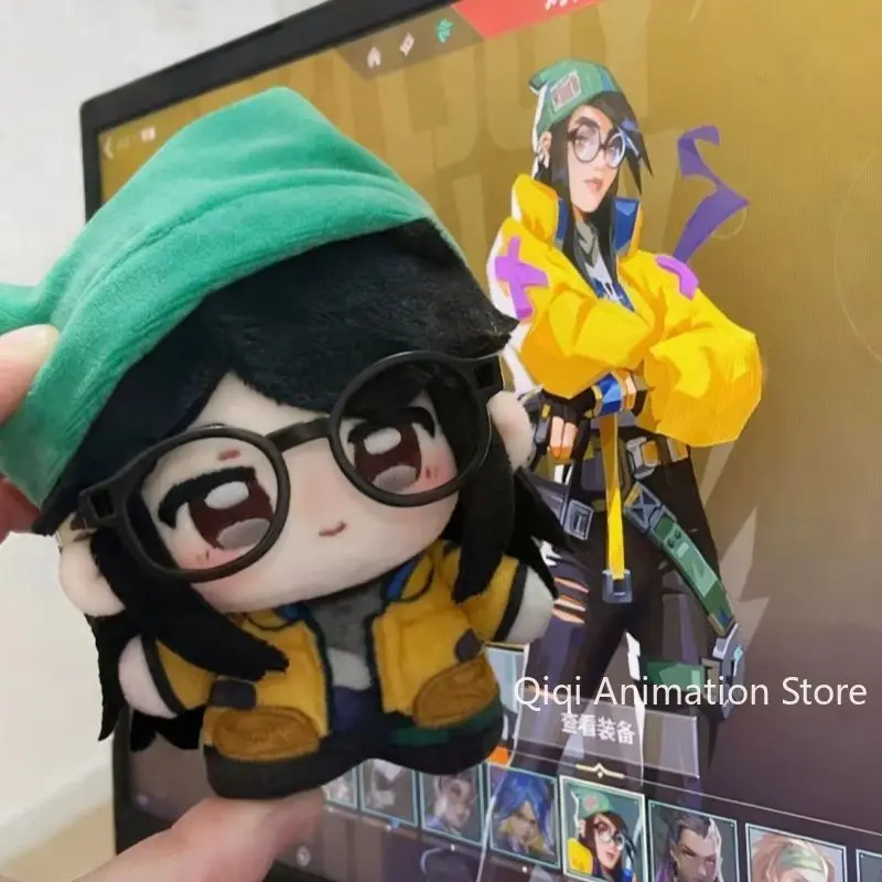 Nuevo 10CM VALORANT Killjoy peluche Cosplay Anime lindo algodón Plushie mochila llavero colgante regalos de cumpleaños