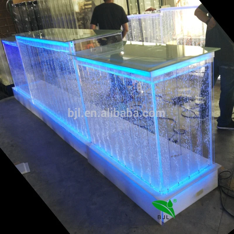 Custom. luminous led bar furniture water bubble panel nightclub LED light bar counters