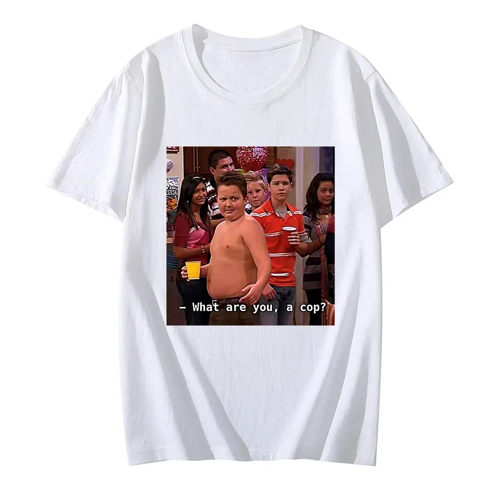 Gibby Singing ICarly Men Women  Rapper Camisetas T Shirt Summer Fashion Loose Funny Hip Hop Short-sleev Print O-neck Tops