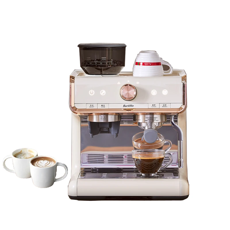 

Italian Espresso Machine Commercial 2in1 Coffee Grinding and Brewing Machine for Sale
