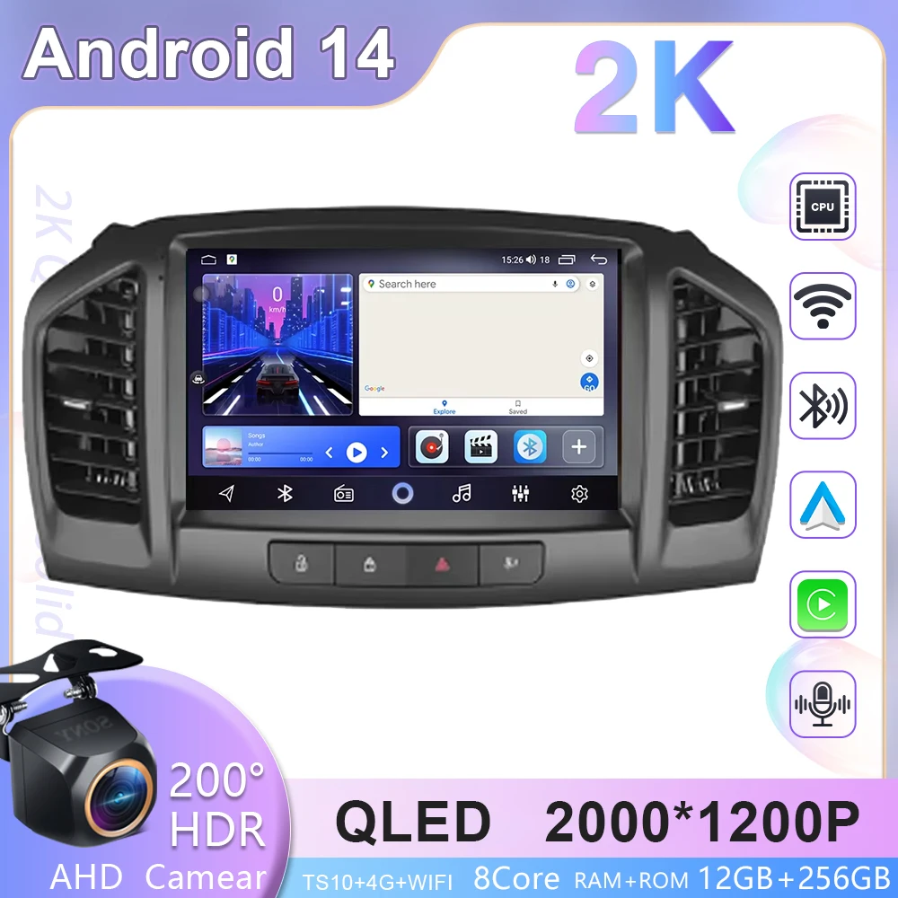 

Android Car Radio For Buick Regal 2009 - 2013 / Opel Insignia 2008 - 2012 GPS Carplay Auto Multimedia WIFI Video Player No 2din