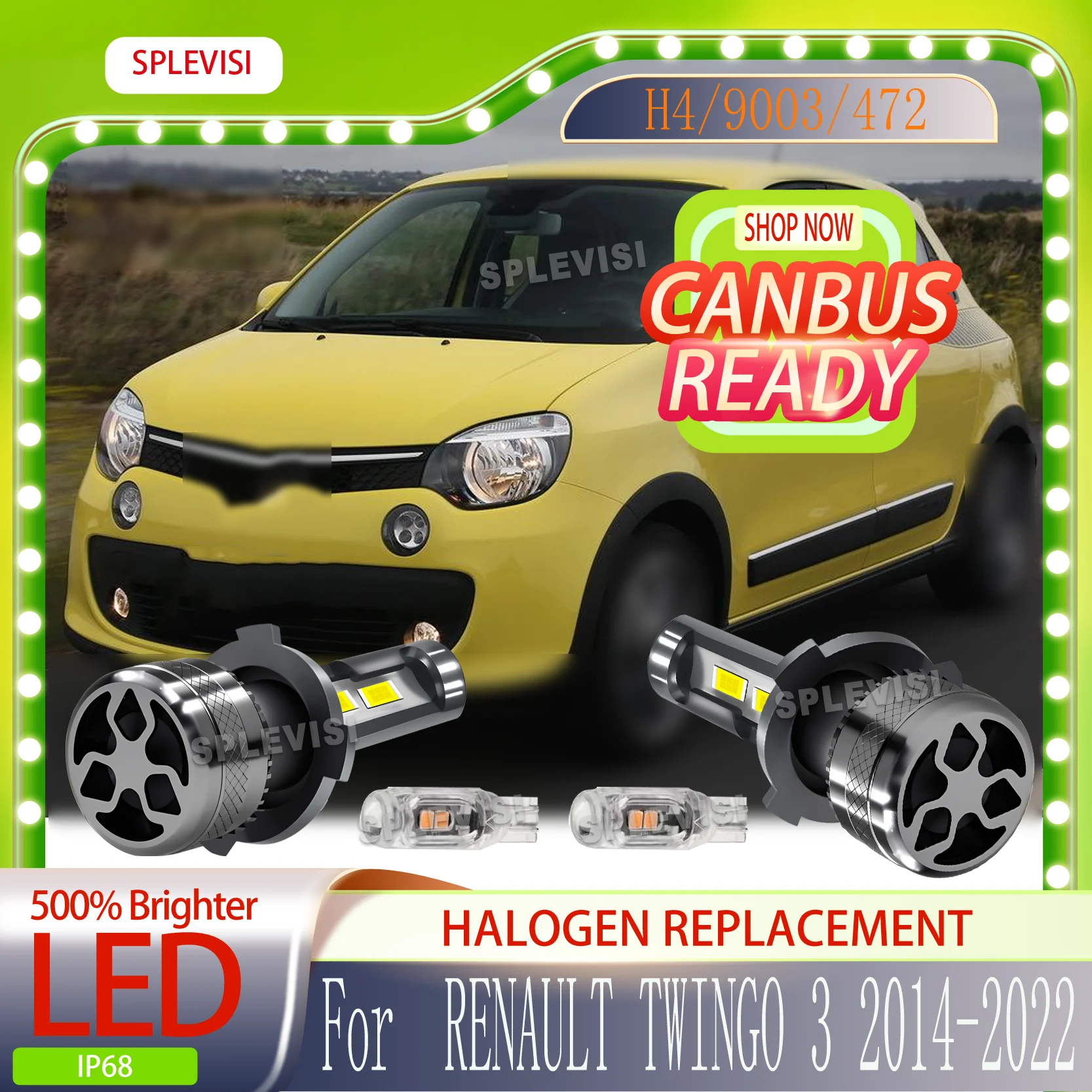 

Simple plug-and-play installation H4 LED High Low Beam Headlight FOR RENAULT TWINGO 3 2014 2015 2016 2017 2018 2019 2020-2022