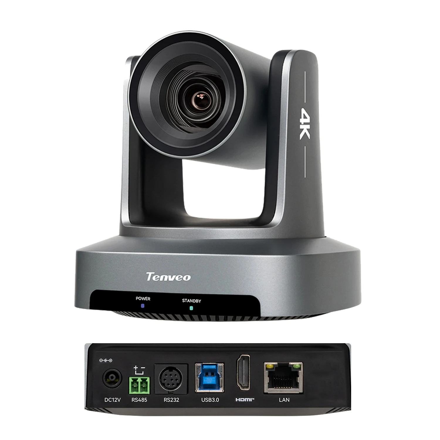 Tenveo UV20U 4K Conference Camera AI Tracking Wide View Angle 20X Optical USB3.0/HDMI/PoE Video Camera for Live Streaming