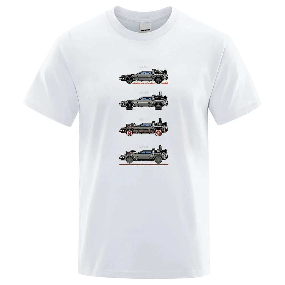 Retro Style Back To The Future Print Funny Tshirts Men Women Cotton T-Shirts Loose Tee Clothes Harajuku O-Neck Tops 80324