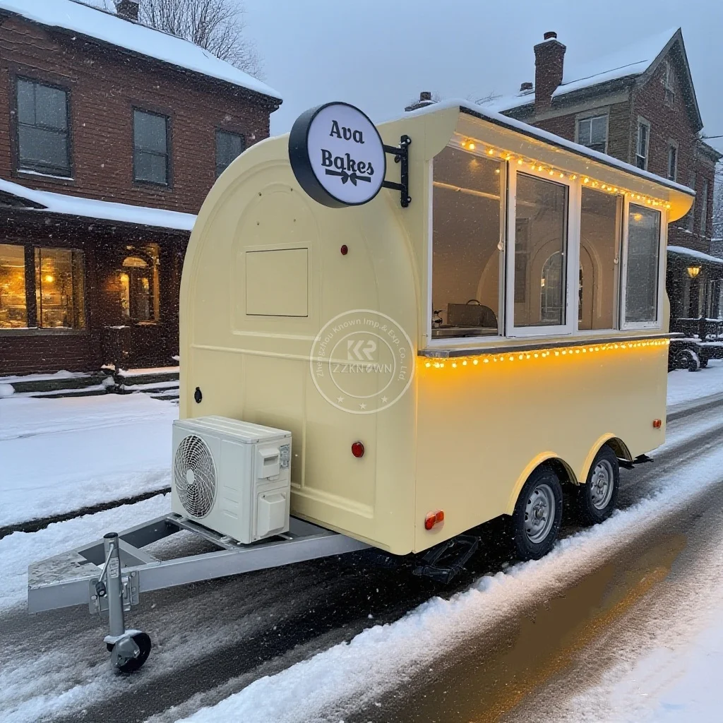 

Custom Hamburger Pizza Hot Dog Food Trailer Mobile Food Truck Fully Equipped Fruit Snack Concession Food Cart for Sale