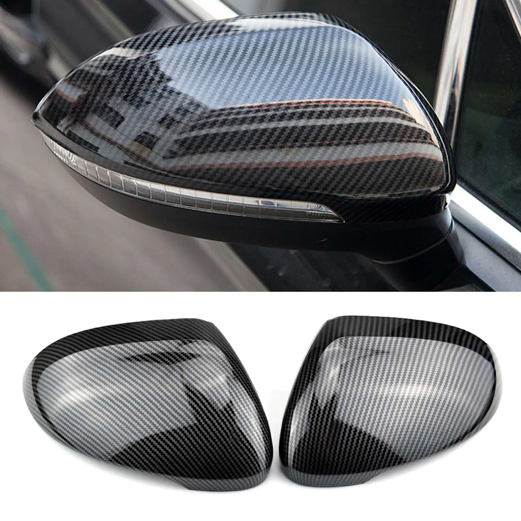 Car Side Wing Mirror Cover Rearview Mirror Cover Caps for Passat B8 Arteon