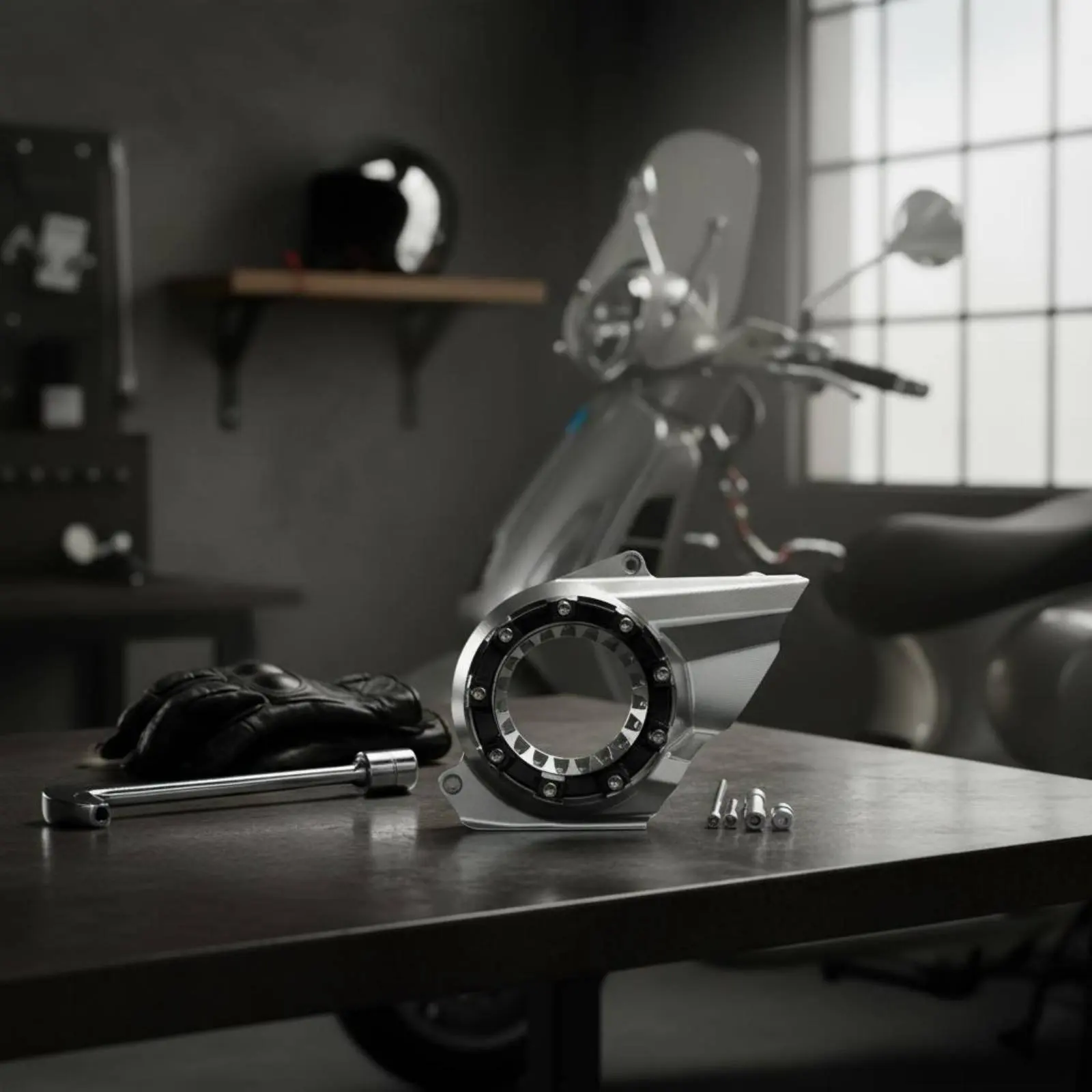 

Transparent Drive Cover Lightweight CNC Aluminum Drive Belt Cover Clear CVT Case Guard Robust Duty for Scooter Riders