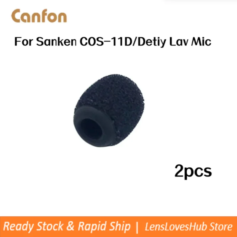 

Canfon Foam Windscreen Covers with Silicone Holder Compatible 2pcs for Sanken COS-11D/Detiy Lav Mic with diameter of 3.5-4.5mm