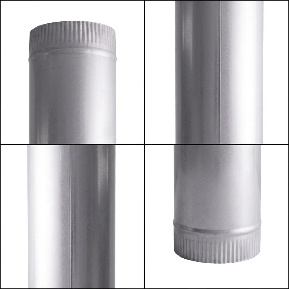 1PCS High-Temperature Resistant Stainless Steel Chimney Pipe 2.5/13.5/15.3/20cm Straight Type Smoke Tube For Versatile Use