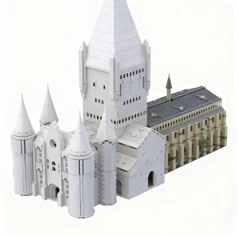 2598pcs MOC Harry Hogwarts Library Long Gallery Model Building Blocks Toys Architecture Christmas Gifts Creative DIY Education