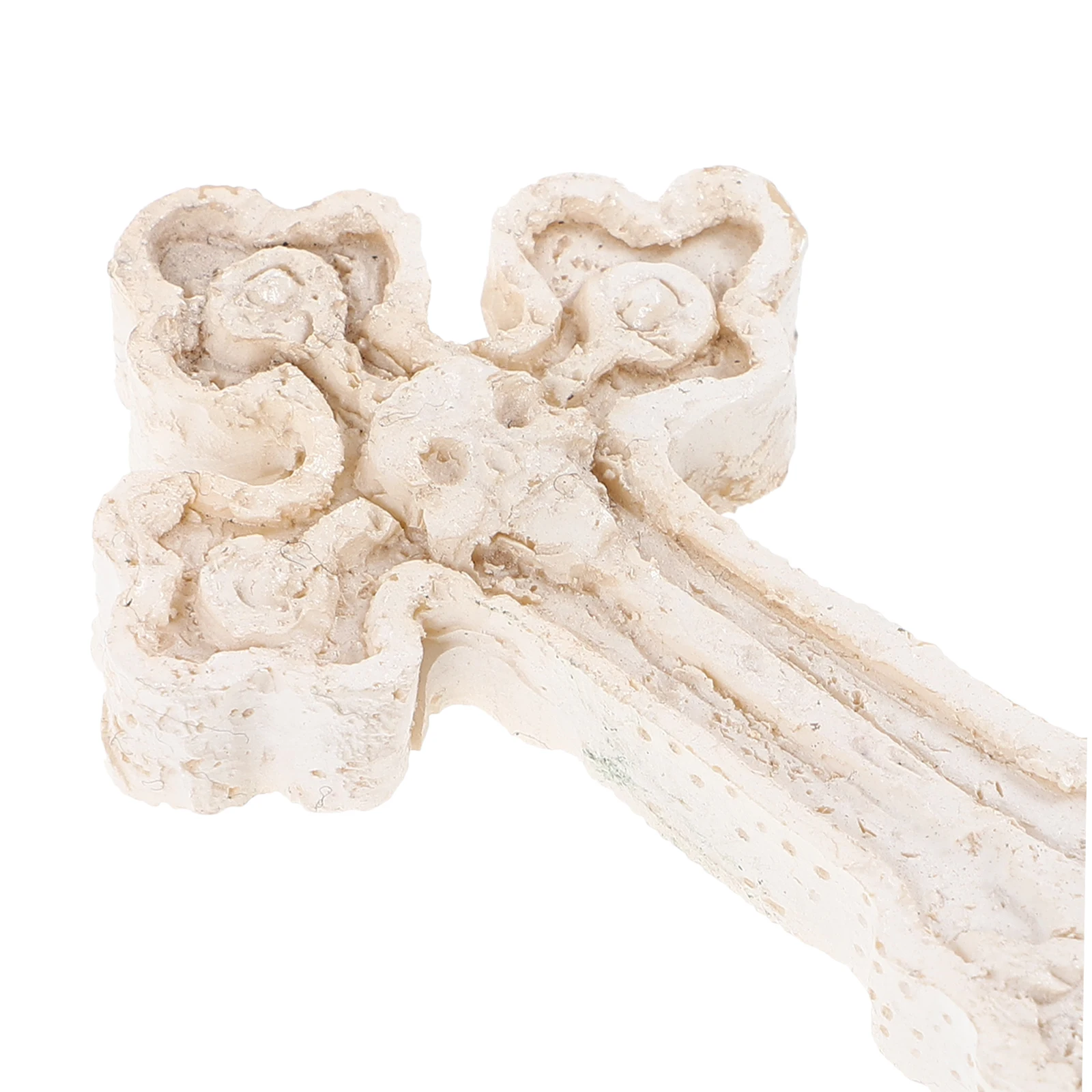 

2pcs Resin Cross Tombstone Decor Miniature Grave Stone Ornament Religious Symbol Cemetery Decoration Sand Table Landscape Prop