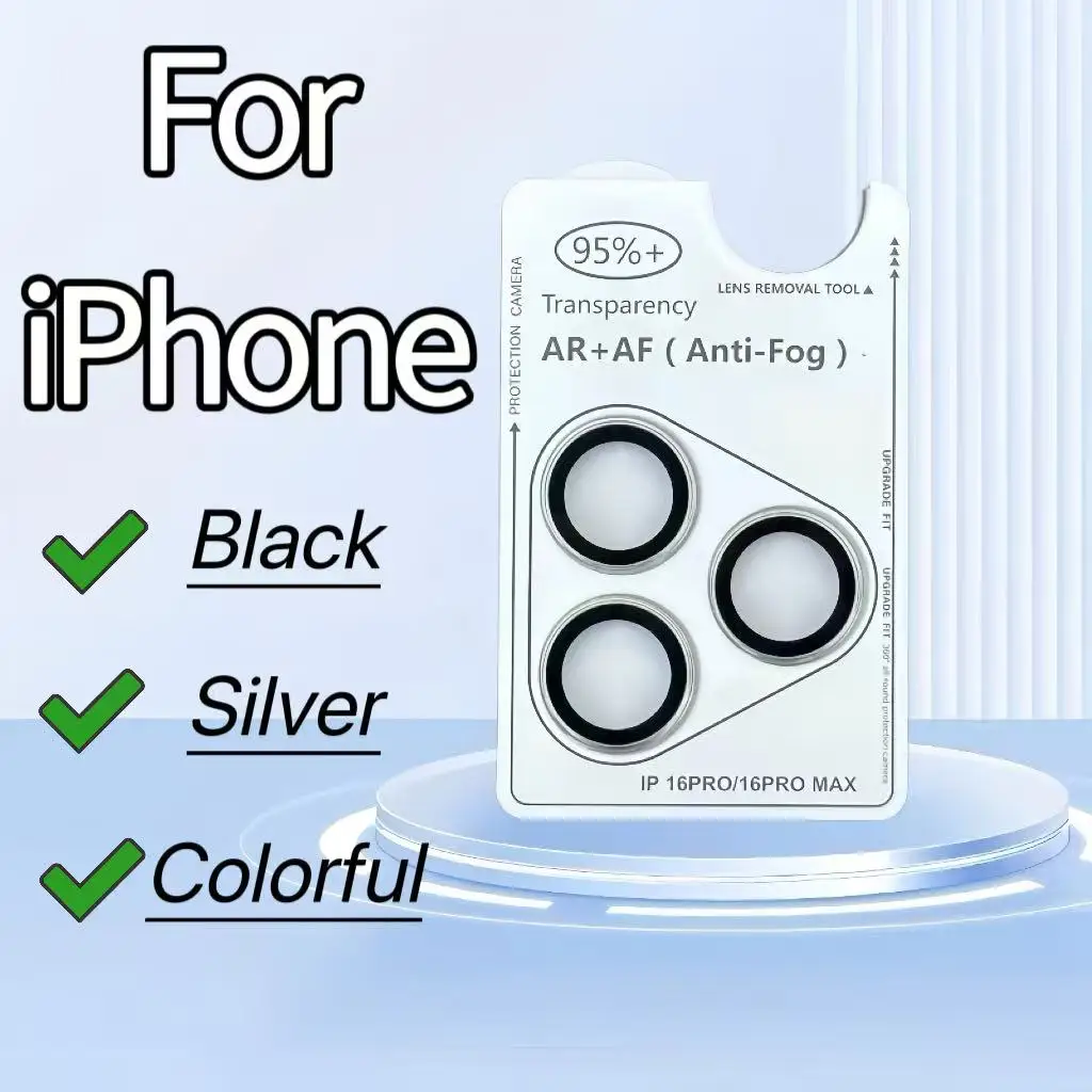 Hochwertiger Instant-Stick iPhone 16/15/14/13 (Plus) Objektivschutz – AR/AF-Ausrichtung und Eagle-Eye-Ring