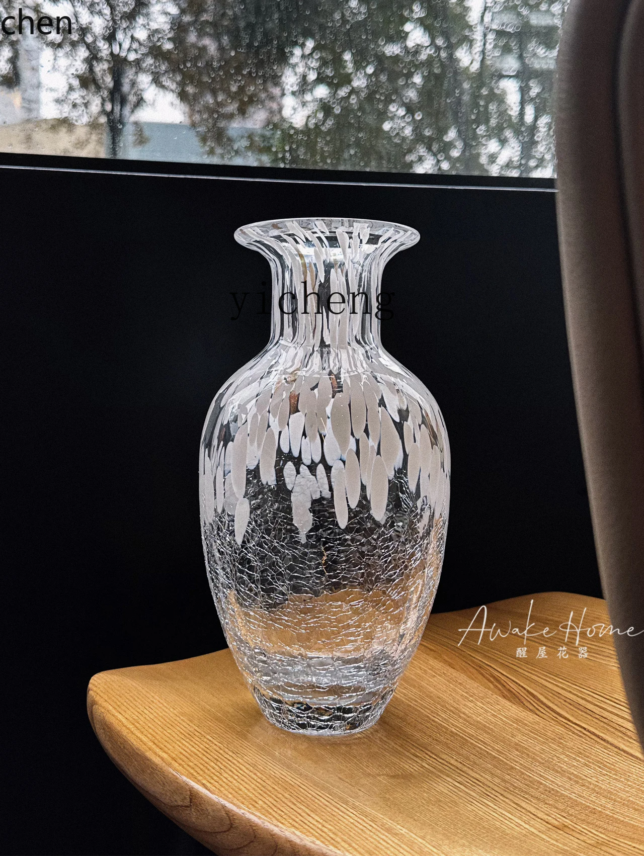 

Премиальная ваза из глазурованного стекла ручной работы YFY для настольного использования, гидропонная ваза для цветов, легкий роскошный декор для дома.