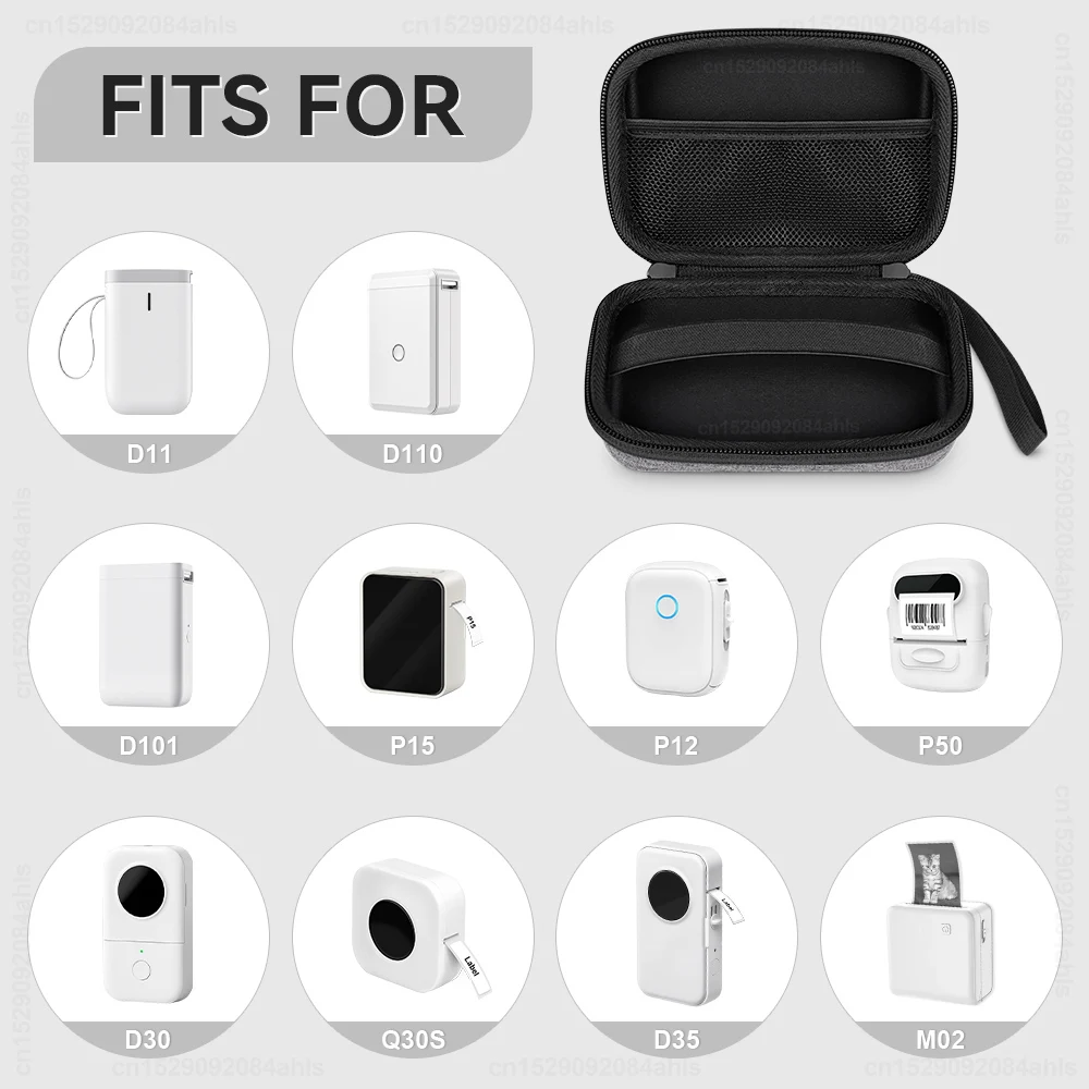 Imagem -02 - Etiqueta Auto-adesiva Etiqueta com Niimbot D11 D110 D101 Papel Case de Impressora Carregando Bolsa de Protecção Pcs