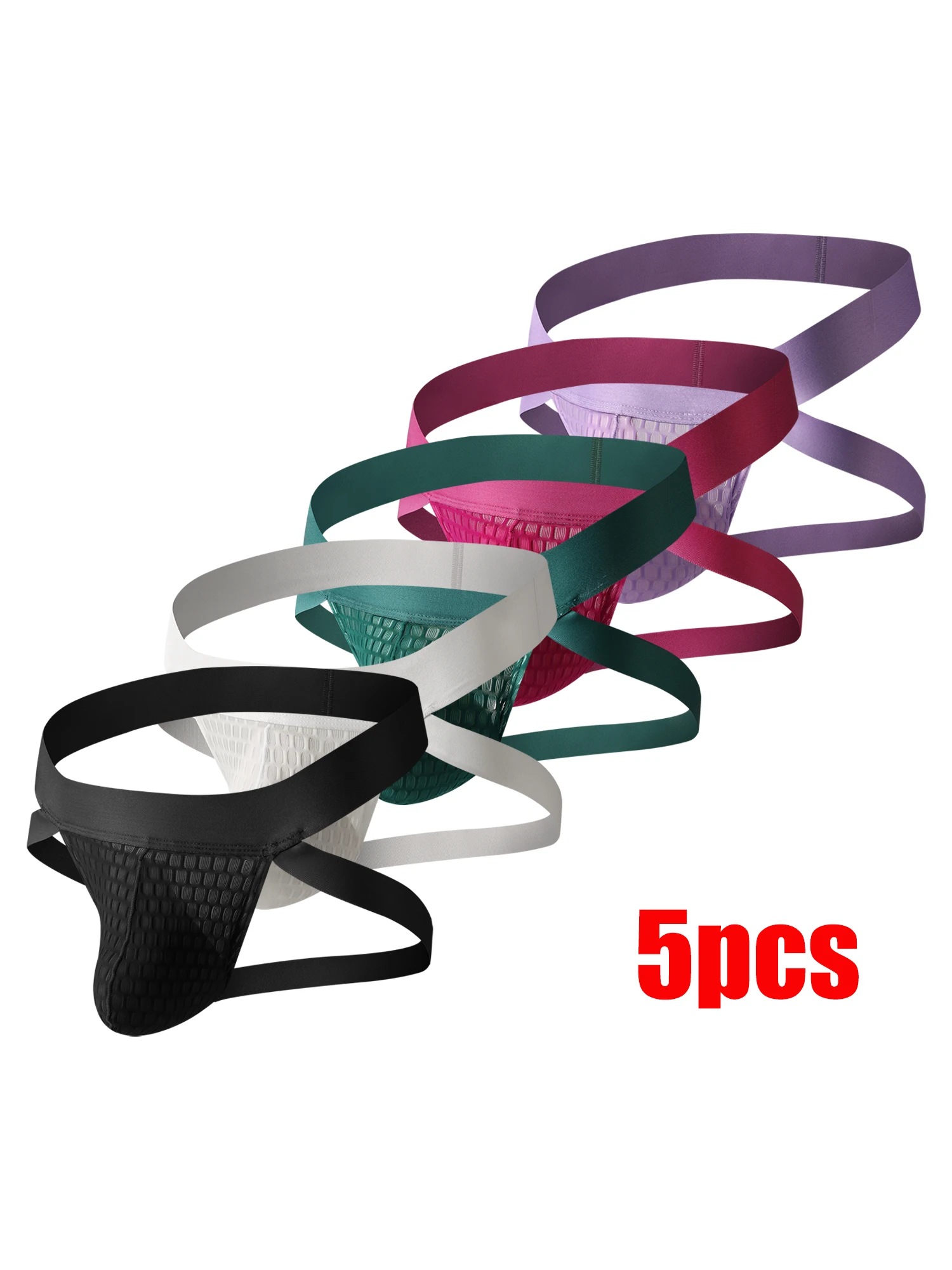 

5 шт. мужские стринги, нижнее белье, высокоэластичные трусы, удобные трусы