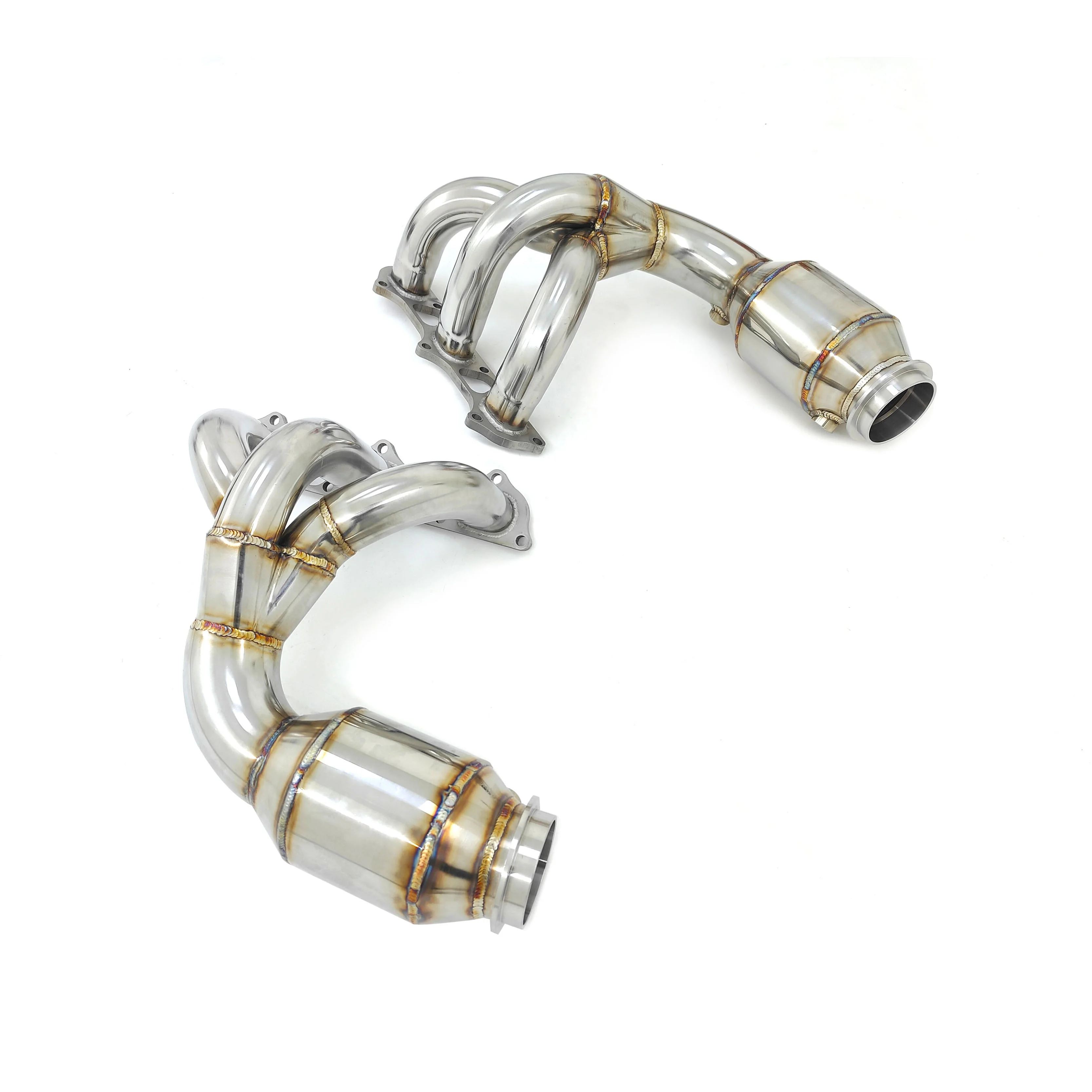 CSZ Tuning Performance Manifolds Headers For Porsche 911 991.1 GT3 991.2 SS304 Polished Headers Catted Manifold With Catalysis