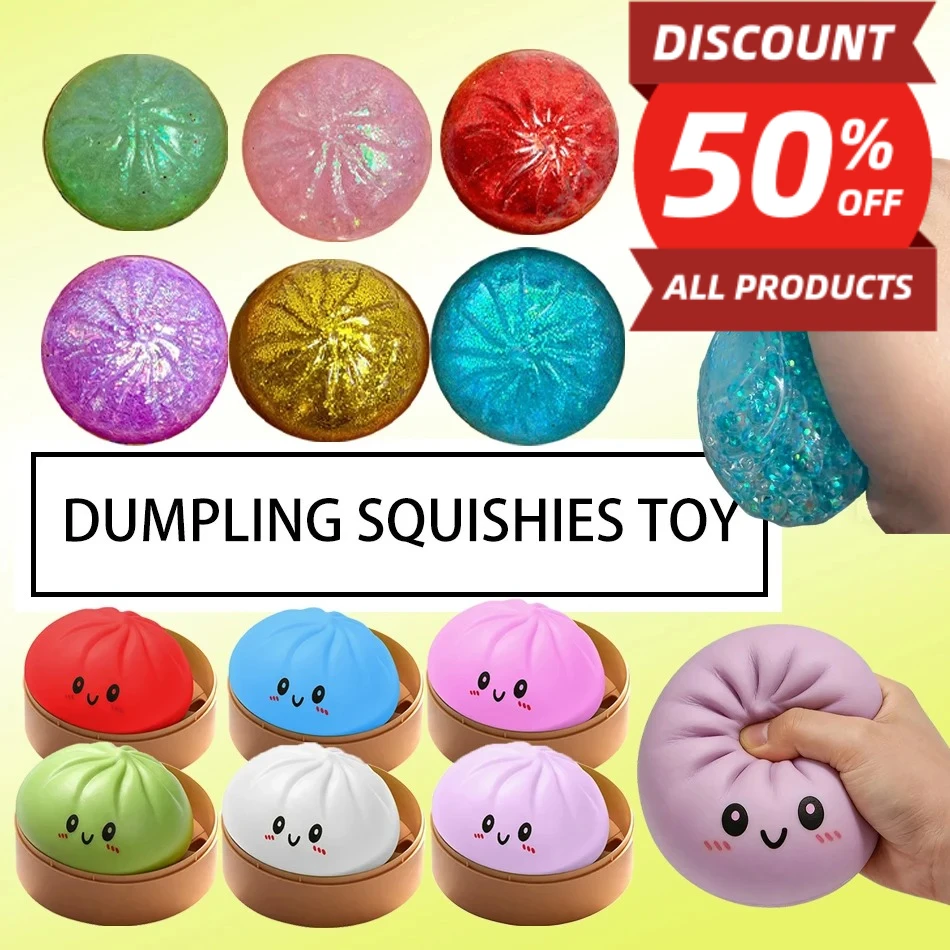 

In stock! Push Bubble With Steamer Cute AnxietyCreative Simulation Food Doll for Home Office DecorSqueeze Bread Toy Slow Soft