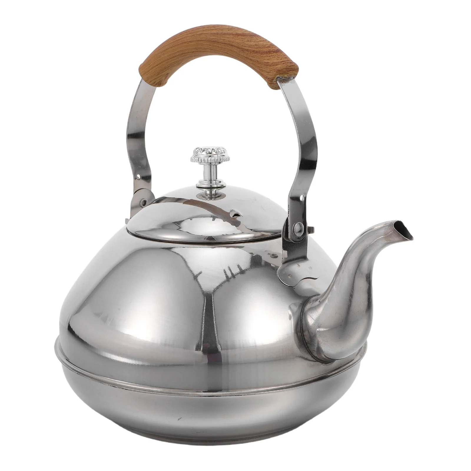 

2L Stainless Steel Tea Kettle - Portable Camping Boiling Water Pot with Filter for Outdoor Hiking Kitchen Home Use Stovetop