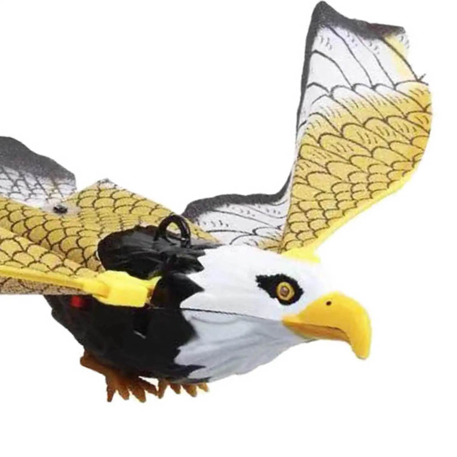 Hanging Bird with Life Size Deterrent Flying Toy for Outdoor Garden