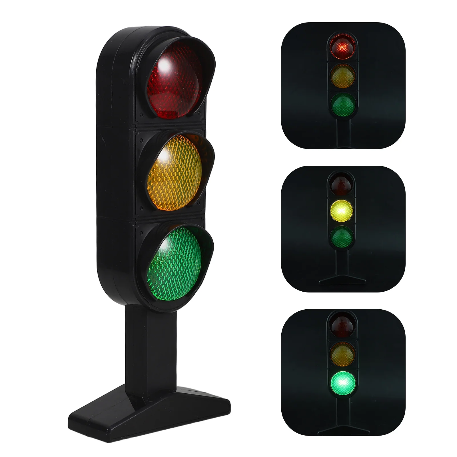 

Mini Traffic Light Realistic Simulation Kids Traffic Signal Lamp For Early Stop Light For Toddlers Portable
