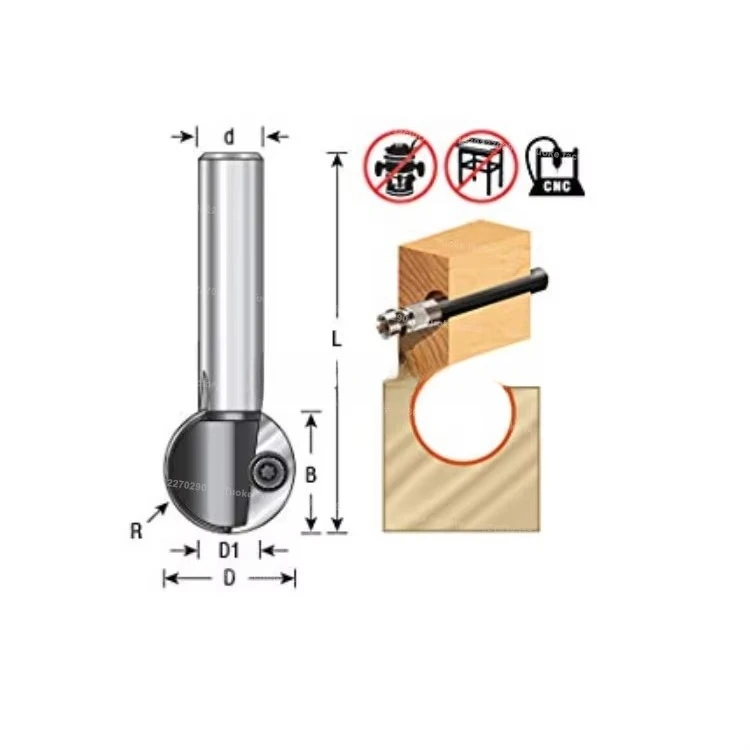 TUOKE TK1087 High Speed Steel Carbide CNC Router Bit Spoilboard Surfacing Slab Flattening Woodworking Milling Cutter ODM/OEM