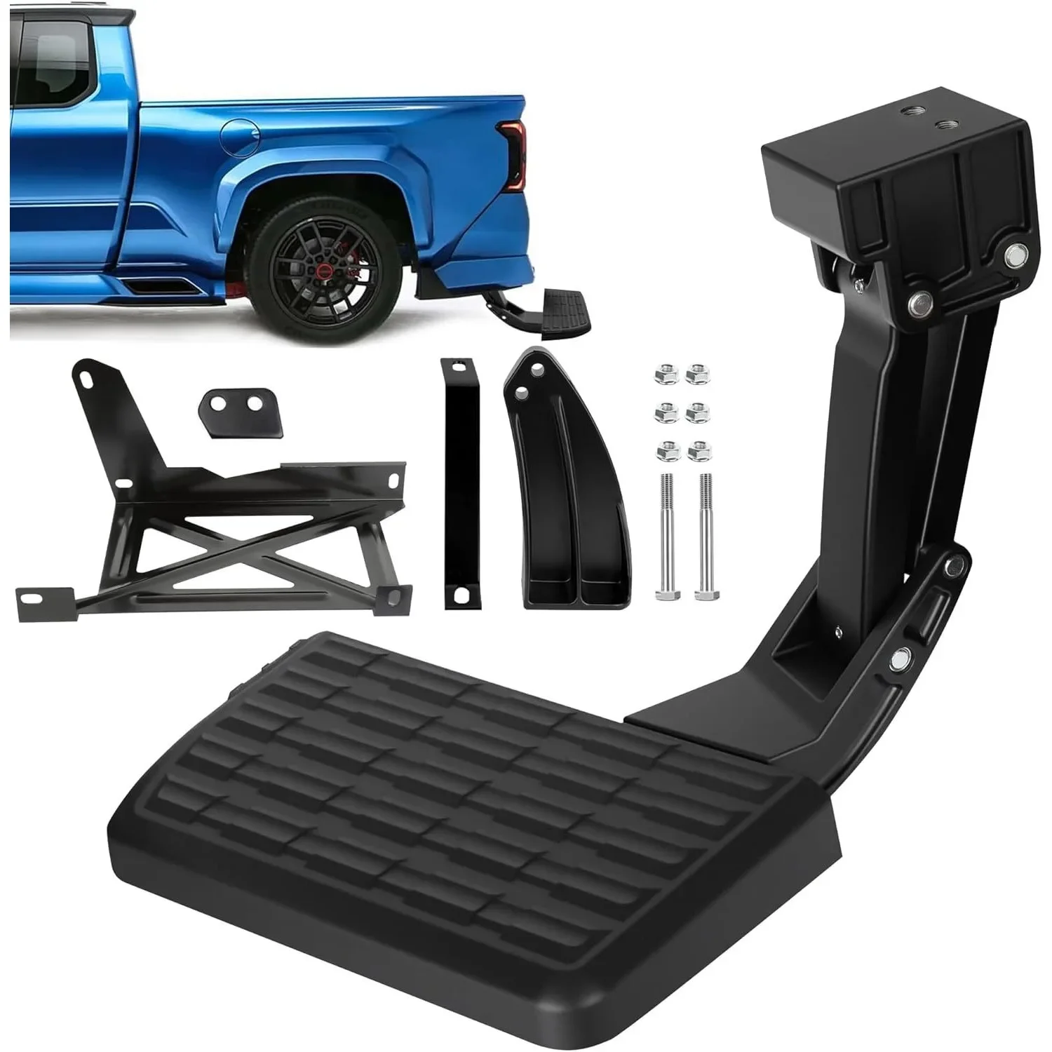 Retractable Tailgate Bed Step Rear Foot Pedal Fit for Toyota Tundra 2014‑2021 OE PT392‑34140
