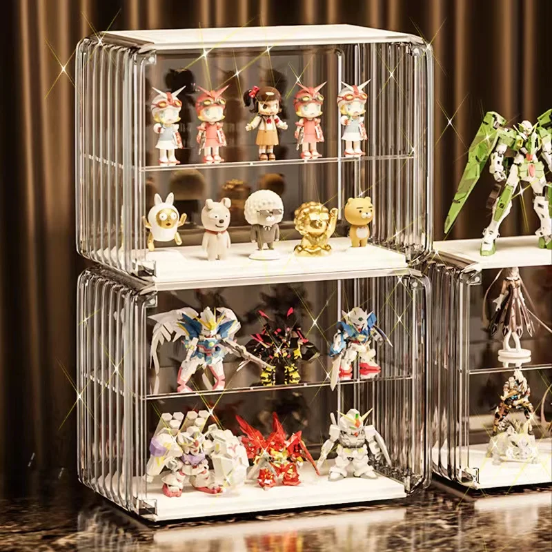 

Acrylic Blind Box Clear Showcase Figures Display Case Dust-proof Q Version Figure Model Toy Doll Collectible Organizer Container