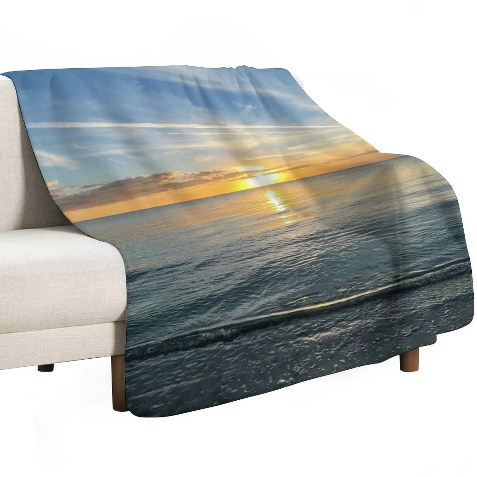 Stunning sunset on Cayo Costa State Park Throw Blanket warm winter Designers sofa bed Soft Beds manga Blankets