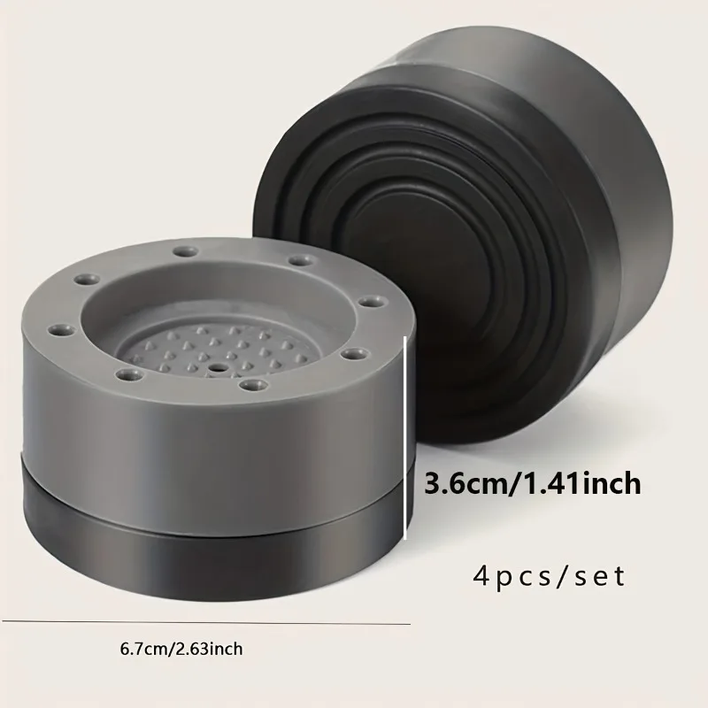 Washer & Dryer Pedestals, Noise Dampening, Protects Laundry Room Floor, Anti Vibration Pads for Washing Machine