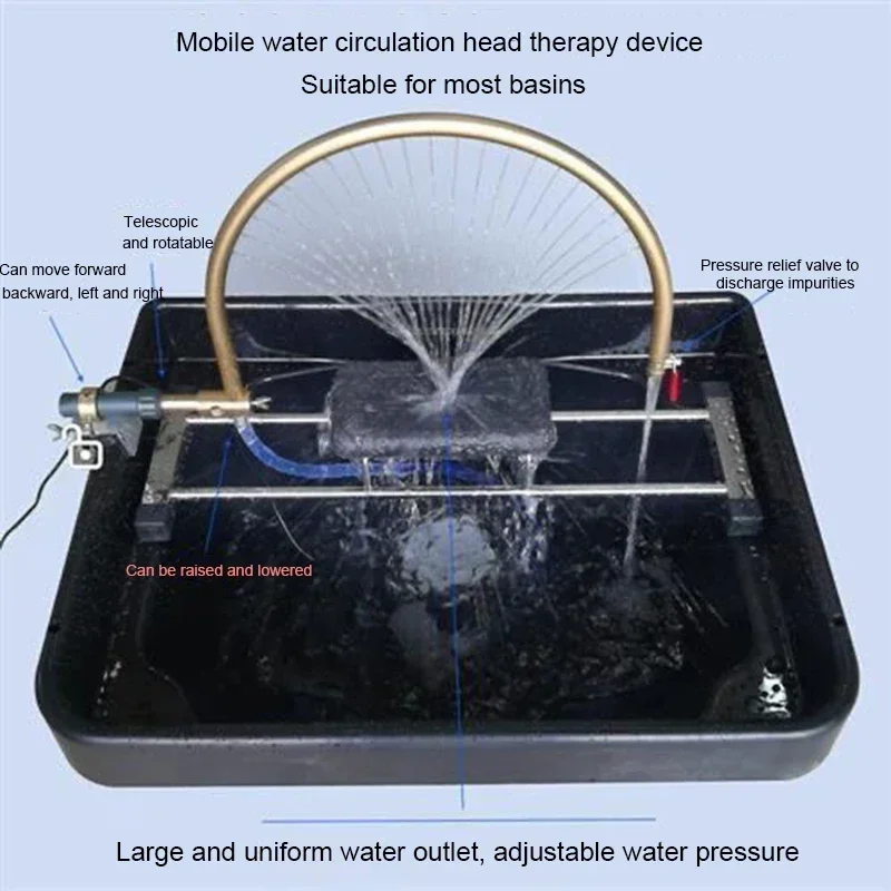 Salon Shampoo Chair Chinese Medicine Water Circulation Shampoo Flushing Bed Special Mobile Water Circulation