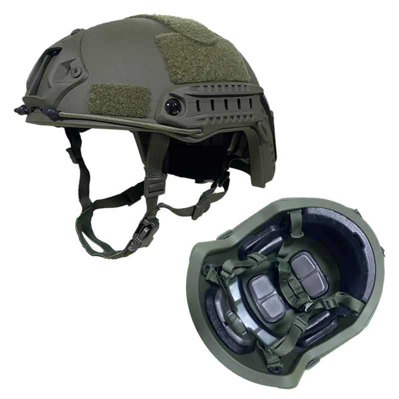 Tactical high shear bulletproof helmet, ballistic ACH, IIIA NIJ, aramid PE, safety NIJ IIIA  MICH FAST