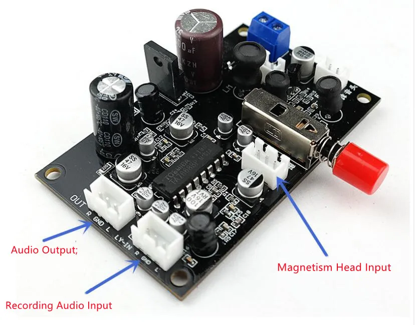 TA7668 Tape Recording + Playback Preamplifier amplifier Board For Vintage tape drive Deck head