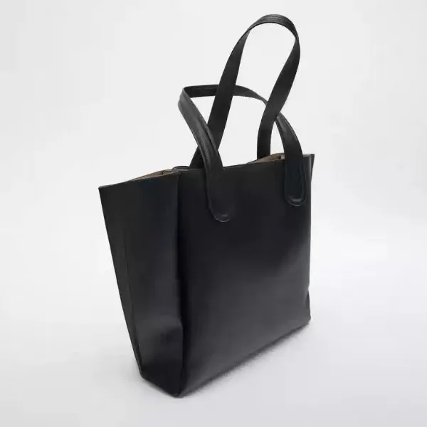 Bolso de hombro grande e informal para mujer, cartera suave de PU, de diseñador, grande, de lujo, 2023