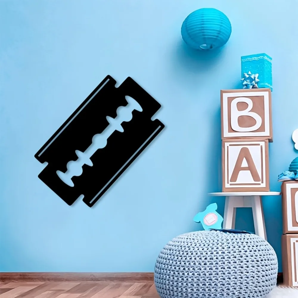 CIFBUY Iron Wall Art Minimalist Razor Metal Sculpture Mural Studio Office Gallery Decor Ideal Gift For Design Lovers Home