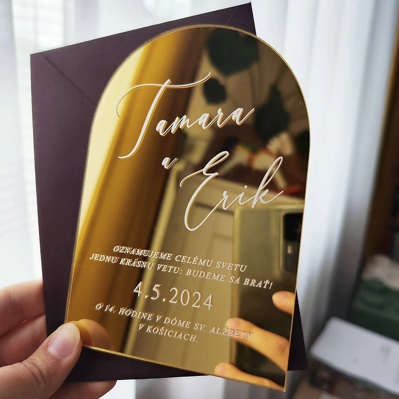 

Паспорт на заказ, свадебное приглашение, золото, серебро, зеркало, акрил, Carte D'invitation De Mariage для выставки, помолвки