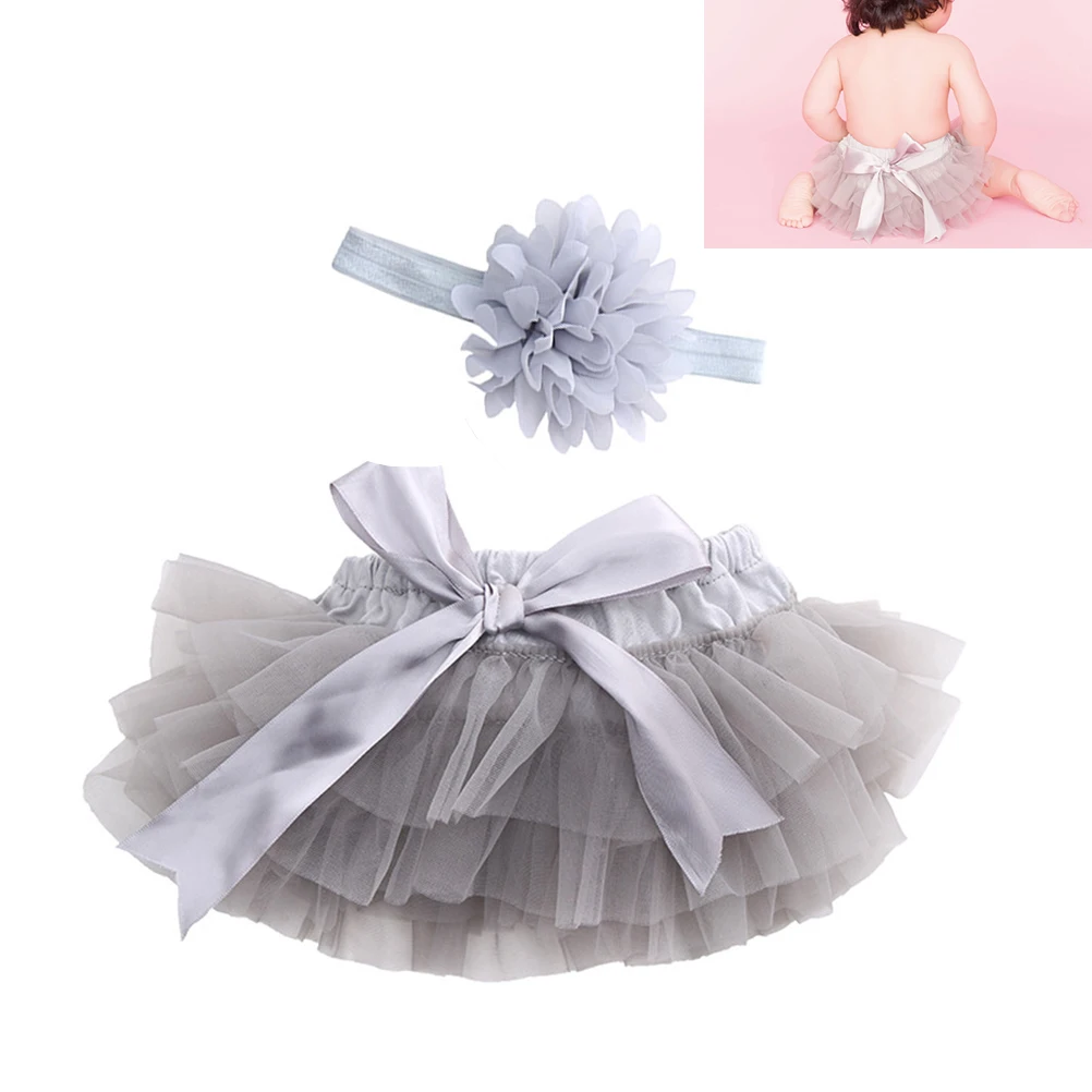 

Newborn Dresses Girl Tutu Skirt Soft Tulle Layers Satin Elastic Waistband No Mark Durable Easy Wash For Toddlers