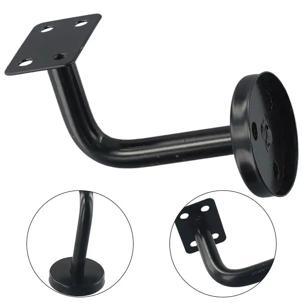 

2 PCS Durable Stainless Steel Handrail Bracket Decoration Accessories Hand Rail Holder Wall Support Black Wall Support Home