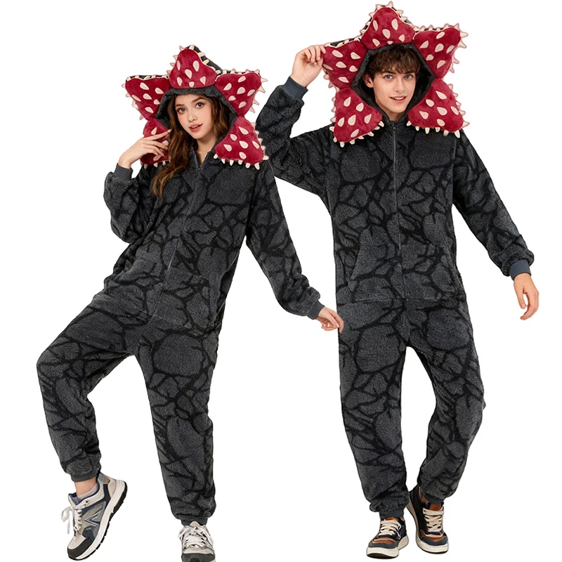 

Мужчины Женщины Каннибал Труп Цветок Хэллоуин Костюм Монстр Растение Унисекс Взрослые Подростки Демогоргон Комбинезон Пижамы Косплей