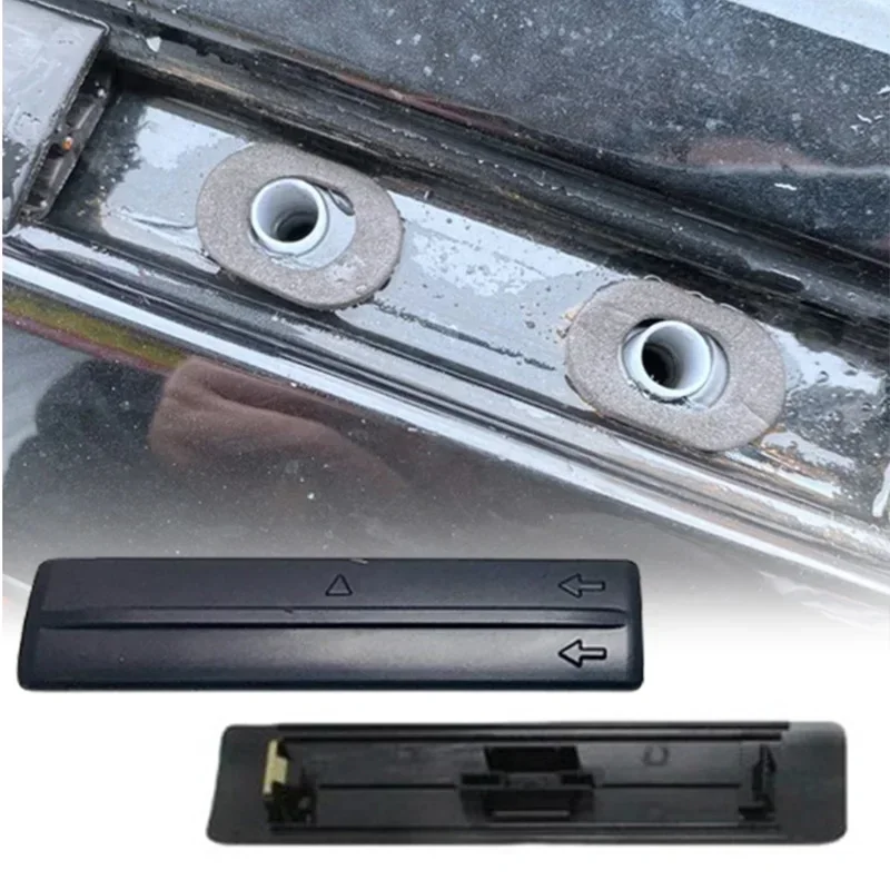 سقف السيارة السكك الحديدية رف ثقب صب غطاء مشبك لتويوتا RAV4 لاند كروزر هايلاندر 4 عداء أسود غطاء أبيض تصاعد 75596-35030 #1