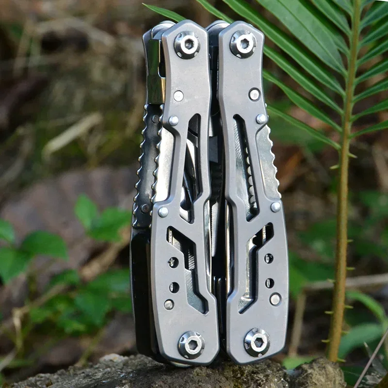 Outdoor Multitool Camping Przenośne narzędzie wielofunkcyjne Edc ze stali nierdzewnej Narzędzia awaryjne Szczypce do noży survivalowych