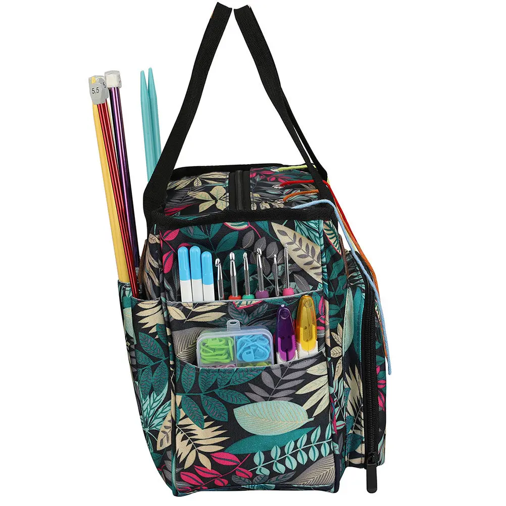 

Wool Storage Bag Yarn Holder Knitting Tool ganizer Portable Travel Tote Sewing Supplies Container Fashionable Oxford Cloth