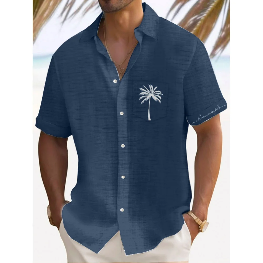

Men's Shirt Summer Casual Fashion Short Sleeved Shirt For Men Loose Breathable Hawaiian Shirt Man Casual Men's Clothing Top