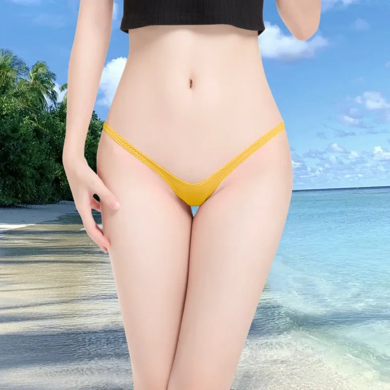 2024 Dámské nové sexy hot nízké pasové tanga s hlubokým V mini kalhotky, bikiny, prodyšné spodní kalhotky, dámské spodní prádlo - náhled 4