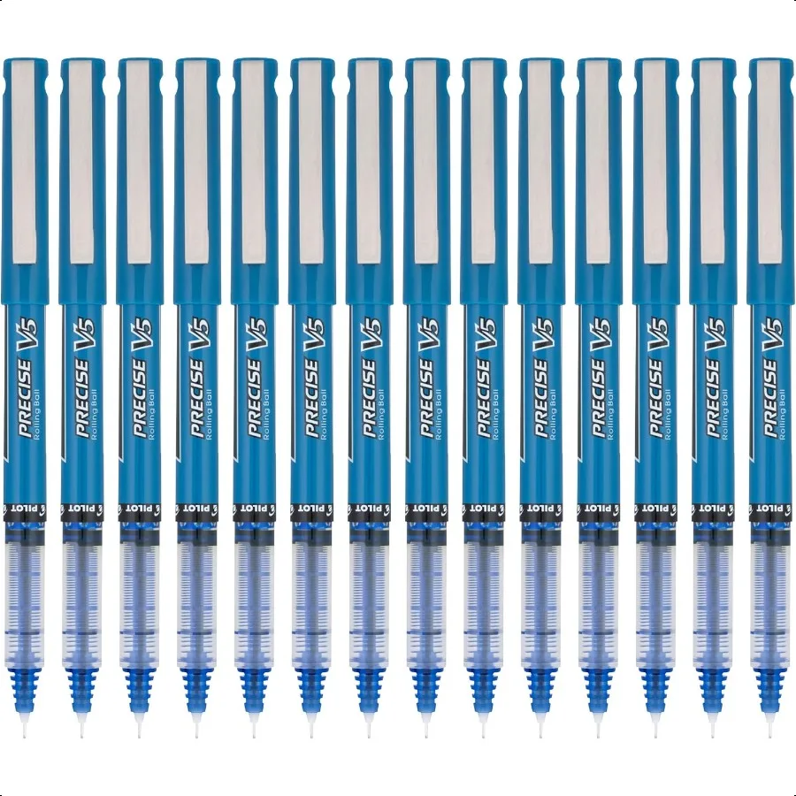

Precise V5 Rollerball Pens Extra Fine Point 0.5 mm Blue Pen Blue Pack of 14