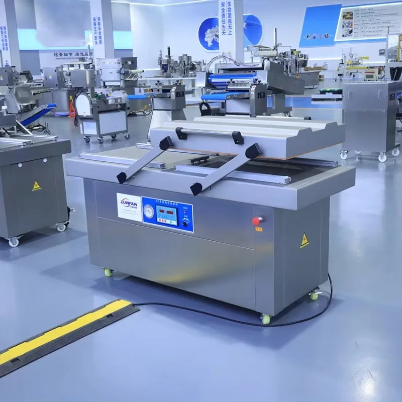 FL Customized Universal Dual Chamber Vacuum Packaging Machine Multi-Purpose for Nuts Snacks Meat  Seafood Packaging